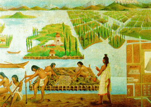 Jardins flottants Aztèques