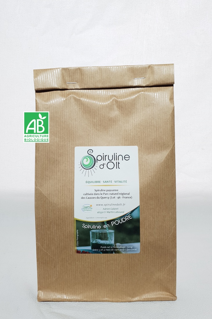 Sachet 500g poudre bio
